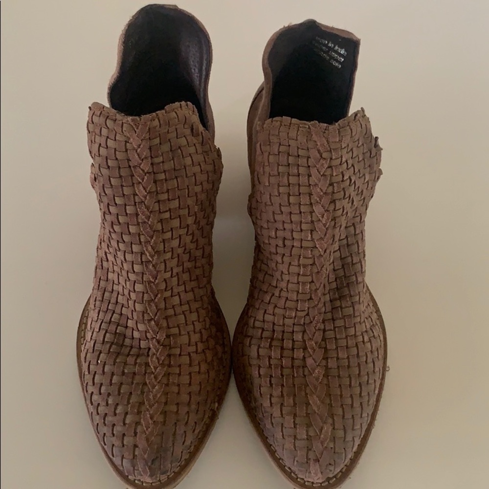 Leather booties